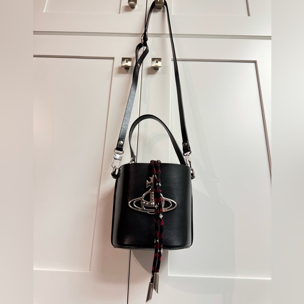 Vivienne Westwood bucket bag crossbody shoulder bag handbag removable strap - Picture 2 of 16